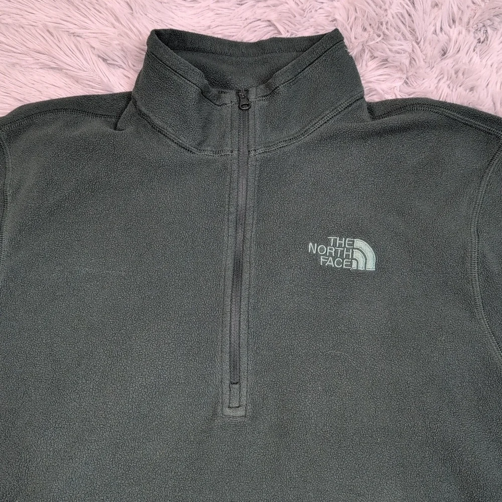 The North Face Sweatshirt Mens M Green Fleece‎ Gorpcore Outdoors Comfy Active